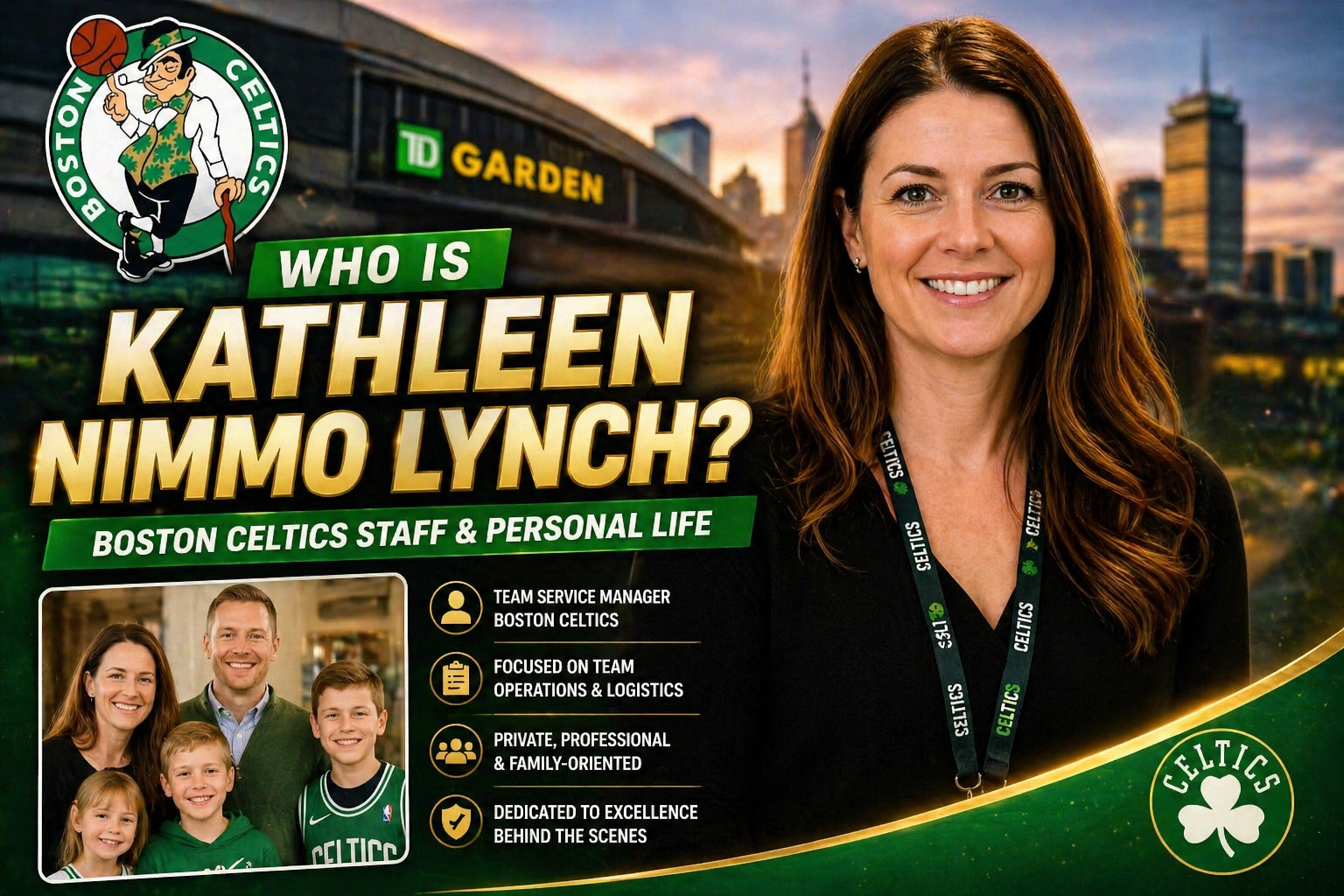 Who Is Kathleen Nimmo Lynch? Boston Celtics Staff & Personal Life